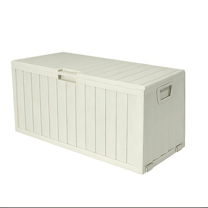 Waterproof Deck Box Outdoor Storage Cabinet 35/75 Gallon – Enhanced Version with Handles & Wheels | Large Patio Storage Box for Pool Accessories, Garden Tools & Outdoor Gear | Easy Assembly Lockable
