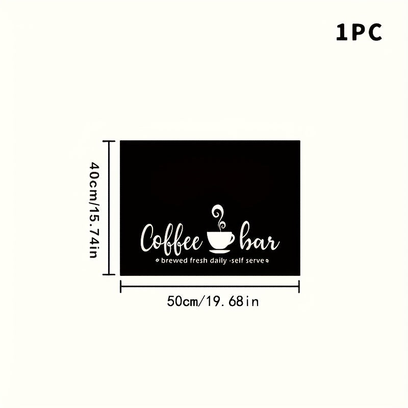 Coffee Bar Mat & Dish Drying Mat – Bohemian Absorbent Kitchen Counter Mat for Coffee Machine, Espresso Station & Countertop