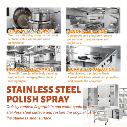 Stainless Steel Cleaner & Pot Bottom Cleaner Paste – Removes Black Grime, Rust & Grease from Pots, Pans & Kitchen Surfaces, Long-Lasting Shine in One Step