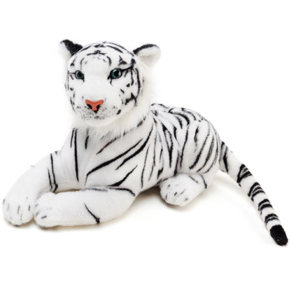 White Tiger Stuffed Animal Plush 17 Inch – Saphed Soft Plush Tiger Toy with Story Card, Premium Acrylic Fill, CPSIA Safe – Perfect Gift for Kids, Boys & Girls Ages 0+