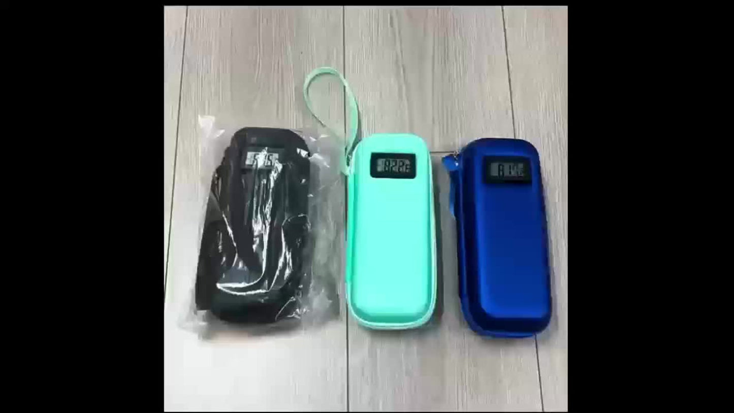Insulin Travel Case with Temperature Monitor 2 TSA Approved Ice Packs Portable Diabetic Bag for Insulin Pens Syringes Medication Diabetes Essentials Blue Green Black