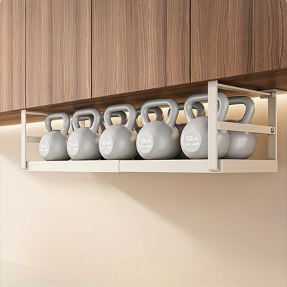 Expandable Cabinet Shelf Organizer Riser – Height Adjustable Retractable Rack with Suction Cup Base for Kitchen Pantry Cupboard Under Sink Countertop, Heavy Duty Metal Space Saver, Stackable Storage