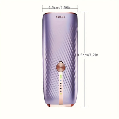IPL Hair Removal Device Permanent Painless Dual-Pulse Epilator with Red Light Therapy Unlimited Flashes for Face Legs Bikini Underarm - Portable At-Home Hair Remover Fast 25-Min Treatment Gift