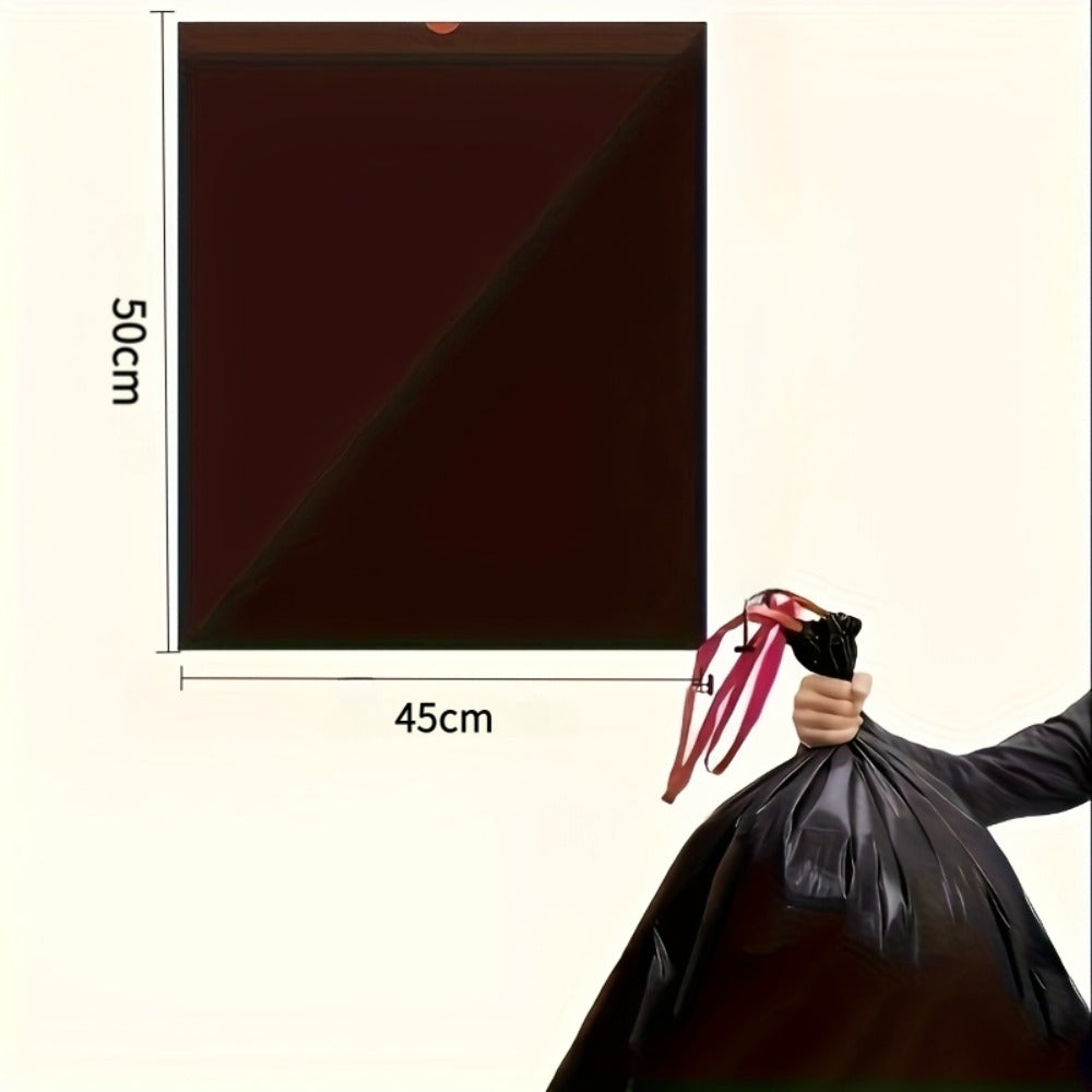 Drawstring Trash Bags 100 Count – 5 Rolls Black Heavy Duty Leak Proof Garbage Bags for Kitchen Bathroom Bedroom Outdoor
