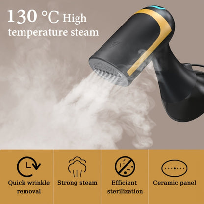 Portable Clothes Steamer 1100W – 20-Second Fast Heat-Up Handheld Garment Steamer with 10oz Water Tank for Wrinkle Removal on All Fabrics – Compact Travel Steam Iron for Home & Travel (Dark Black)