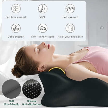 Wedge Pillow for Stomach Sleepers - Ergonomic Memory Foam Support for Cervical, Lumbar & Leg Elevation, Breathable Washable Cover, Multi-Use for Sleep, Reading & Office, 3 Colors