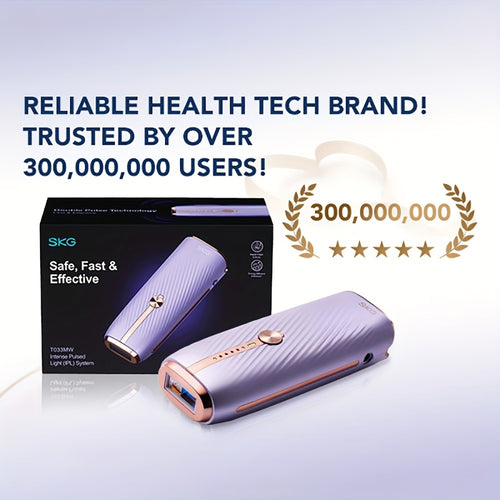 IPL Hair Removal Device Permanent Painless Dual-Pulse Epilator with Red Light Therapy Unlimited Flashes for Face Legs Bikini Underarm - Portable At-Home Hair Remover Fast 25-Min Treatment Gift