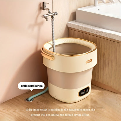Portable Washing Machine Foldable Mini Washer Large Capacity for Underwear Socks Baby Clothes Apartment Dorm Travel Camping