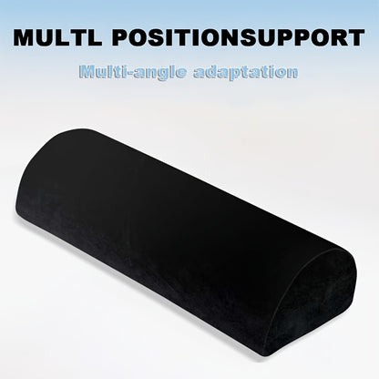 Memory Foam Lumbar Support Pillow Slow Rebound Half-Roll Multifunctional Leg Neck Back Support for Sleep Rest Recliner Elderly Bed Sofa Chair
