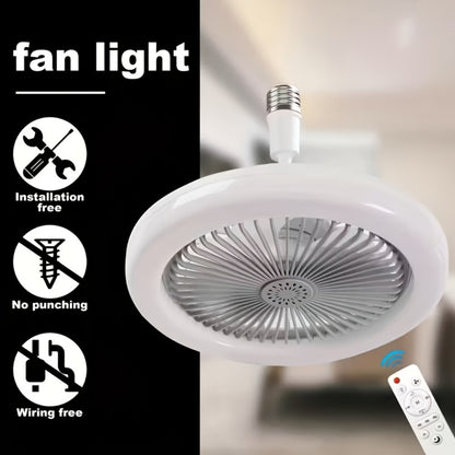 Ceiling Fan Light with Remote Control 3-Speed 3-Color Dimmable LED E26 Base 3000-6500K Adjustable Direction Timer Night Light Function for Bedroom Living Room