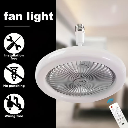 Ceiling Fan Light with Remote Control 3-Speed 3-Color Dimmable LED E26 Base 3000-6500K Adjustable Direction Timer Night Light Function for Bedroom Living Room