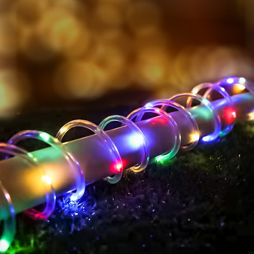 Solar Rope Lights Outdoor 33FT 100LED RGB – 8 Modes IP65 Waterproof String Lights for Garden, Patio, Party & Holiday Decor