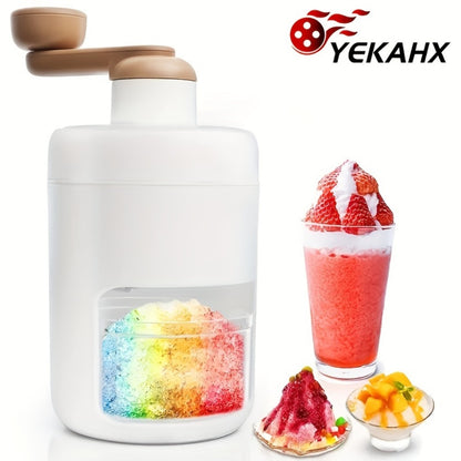 Manual Ice Shaver Machine – Hand-Powered Snow Cone Maker & Ice Crusher, BPA-Free, Portable for Home, Parties, Picnics & BBQs, Includes Ice Cube Trays, Easy to Use Shaved Ice Maker for Kids & Adults