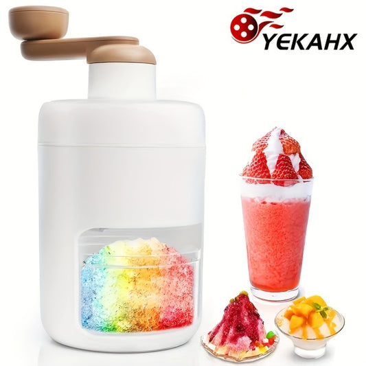 Manual Ice Shaver Machine – Hand-Powered Snow Cone Maker & Ice Crusher, BPA-Free, Portable for Home, Parties, Picnics & BBQs, Includes Ice Cube Trays, Easy to Use Shaved Ice Maker for Kids & Adults