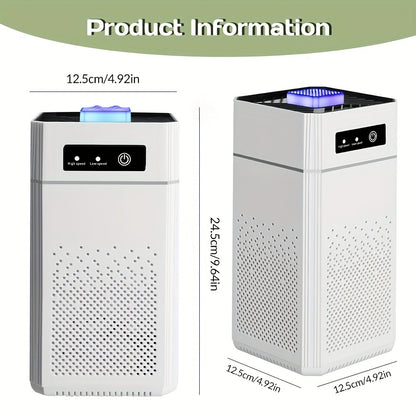 HEPA Air Purifier for Home Large Room Up to 1291 Sqft, Quiet 34dB Air Cleaner for Smoke Allergies Pet Dander Odor, 3-Speed USB Air Purifier with Aromatherapy for Bedroom Office