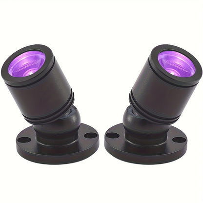 LED UV Blacklight USB Powered Mini Spotlight – Glow Party, Tapestry & UV Reactive Decoration with On/Off Switch