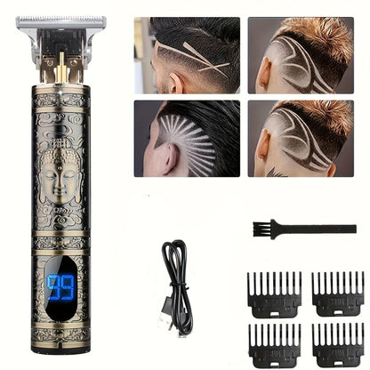Vintage Bronze LCD Lighter - Novelty Antique Style Windproof Lighter with Dragon Skull Buddha Mustache Design - Unique Collectible Gift Lighter for Men, Cool Gadget Lighter for Smokers
