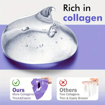 Bio-Collagen Powerful Moisturizing Face Mask Set 20pcs | Deep Hydration Anti-Aging Skincare for Dry Dull Sagging Skin | Facial Masks for Men and Women