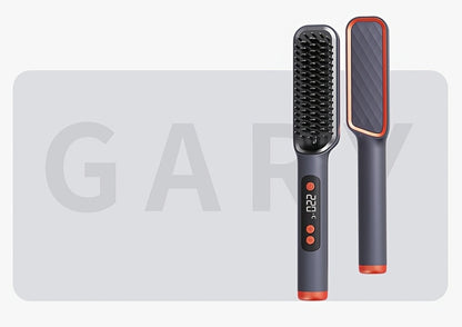 Hair Straightening Brush | 30-60 Sec Fast Heating | 3 Temperature Settings | Wide-Spaced Smooth Glide Teeth | Tangle-Free Anti-Winding Anti-Damage | Professional Hair Straightener Comb Gift for Women