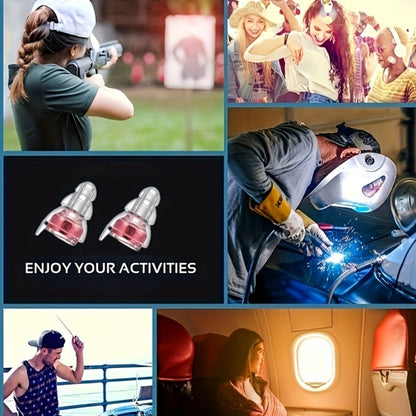 High Fidelity Earplugs for Concerts Musicians 24dB Noise Reduction – Advanced Filter Technology Ear Protection for Music Festivals, DJs, Nightclub, Drummers, Professional Work and Industrial Use