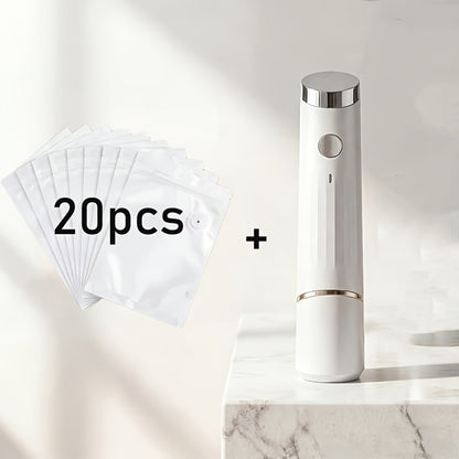 Vacuum Sealer Machine with 10 Reusable Bags – Handheld Food Vacuum Sealer Kit, BPA-Free Seal Bags, Portable Meal Saver for Sous Vide & Freezer Storage