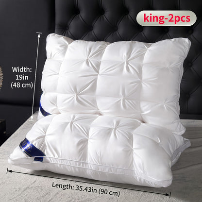 Pillows 2 Pack Queen King Size – Luxury Hotel Quality Deep Sleep Neck Support Pillow High Fluffiness Soft Breathable Fabric All Season Bed Pillow Set