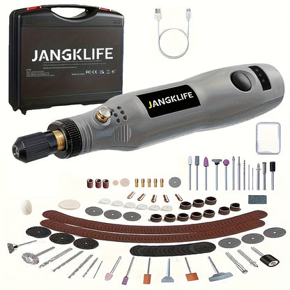 Cordless Rotary Tool Kit 102pcs – Rechargeable Engraving Pen with Adjustable Speed for Wood Carving, Sanding, Polishing & Etching, Portable Mini Electric Grinder