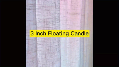 White Floating Candles 24 Pack 3 Inch | Unscented Clean Burn 8-12 Hours | Pool Candles for Wedding Anniversary Valentine's Day Romantic Dinner Home Decor Table Centerpiece