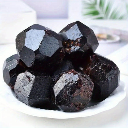Natural Red Garnet Crystal Rough Stone – Raw Unpolished Mineral Specimen for Home Decor, Crystal Healing, Feng Shui Display & Collector Gift, Genuine Gemstone Rock