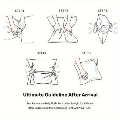 Pillow Insert Hypoallergenic High Elastic Fluffy Fill, Thick Sofa Cushion Filler Universal Replacement Inner Core for Throw Pillow Couch Cushion Decorative Pillow Multiple Sizes White