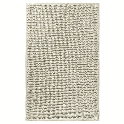 Chenille Bath Rug Extra Thick Soft Absorbent Non-Slip Bathroom Mat Machine Washable, Multiple Sizes & Colors