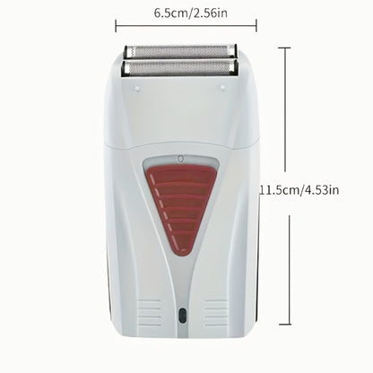 Electric Shaver for Men USB Rechargeable Portable Dual Head Razor Stainless Steel Blades 60 Min Runtime Beard Grooming Travel Shaver