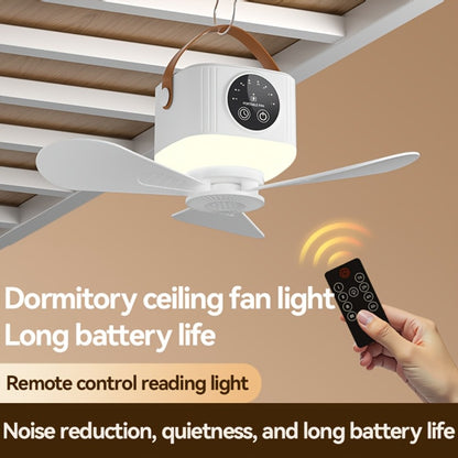 Portable Tent Fan with Remote Control USB Powered Hanging Hook Camping Fan with Triangular Stand Aromatherapy LED Light Emergency Survival Outdoor Fan