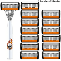 1 handle + 13 blades