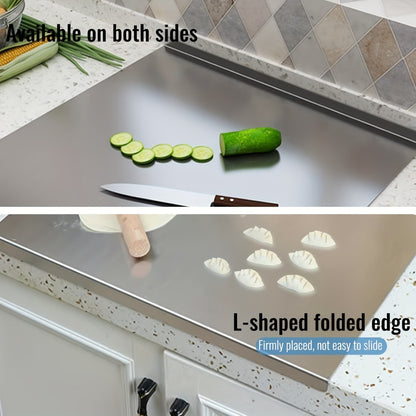 Extra Large Stainless Steel Cutting Board – Multi-Use Kitchen Chopping Board, Easy to Clean & Store, Multiple Sizes
