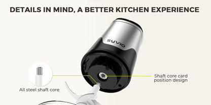 Mini Food Processor 450W – Electric Food Chopper with 2 Bowls & 4 Bi-Level Blades for Meat, Baby Food, Onion & Vegetables, 2-Speed