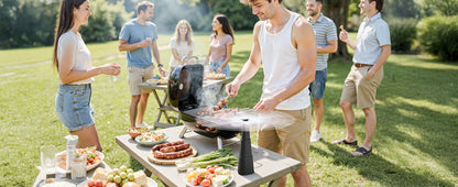 Outdoor Food Fan 4-Pack Battery Powered Silent Table Fan with Hook for Picnic BBQ Patio Party Restaurant Desktop Home Food Protection Black