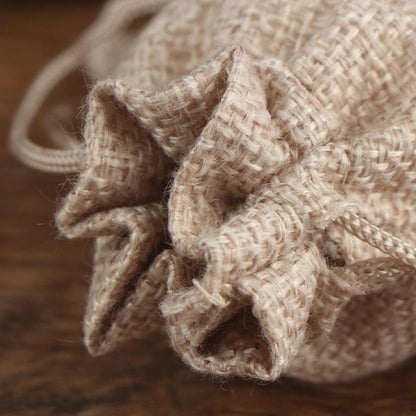 Natural Jute Drawstring Bags 50pcs – Multipurpose Gift Pouches for Party Favors, Wedding, Packaging & Storage