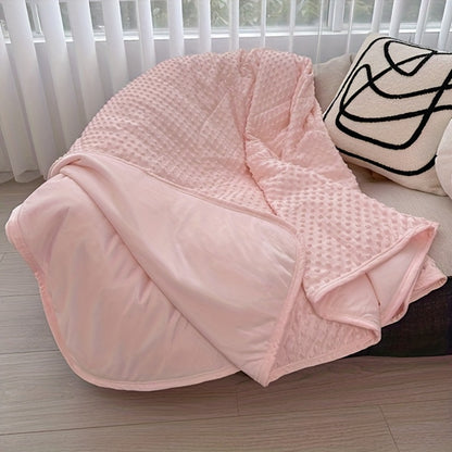 Cooling Blanket for Summer – Breathable Lightweight Throw with Soundwave Embossed Striped Design, 100% Polyester Machine Washable Blanket & Shawl for Bed, Sofa & Travel (Multiple Colors & Sizes)