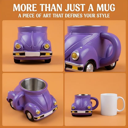 Sports Car Shape Coffee Mug – Fun Novelty Car Shaped Drinking Cup Large Capacity – Unique Tea Cup for Office & Home Decor – Cool Birthday & Christmas Gift for Car Lovers – 6 Colors