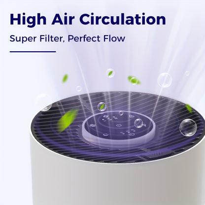 Air Purifier for Home with H13 True HEPA Filter, 3-in-1 Filtration for Allergies Pets Hair Smoke Dust Odors Pollen, Sleep Mode Bedroom Air Purifier for Pet Dander Smokers & Large Room