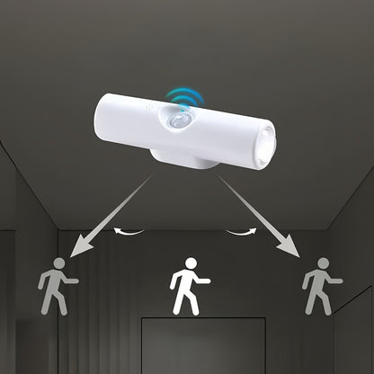Cat Eye LED Wall Light Motion Sensor – 6 Pack USB Rechargeable Night Lamp, 3 Color Settings, Wireless Auto Sensing No Wiring for Bedroom Stairs Closet Bathroom Hallway (RGB / Three Colors)