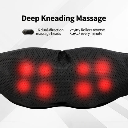 Acupressure Massager – Electric Acupoint Deep Kneading Neck & Shoulder Massager for Back, Waist, Legs, Feet & Muscles, Portable Full Body Relief Device, Ideal Gift for Parents, Seniors, Men & Women