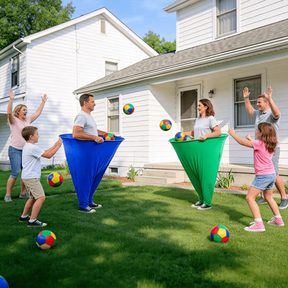 Grandma Pants Game Set 2 Pack – Outdoor Party Ball Pants Game with 12 Elastic Balls & 2 Pumps, Fun Team Building Activity for Adults Kids, Backyard Summer Party Games, Baby Shower, Family Reunion