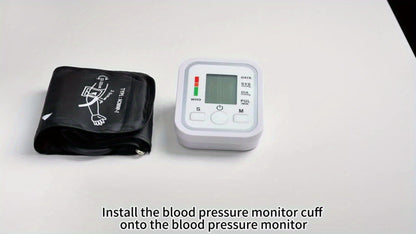 Upper Arm Blood Pressure Monitor – Large LCD, Voice Broadcast, Heart Rate & Irregular Heartbeat Detection, 2×99 Memory, 8.7–14.2" Adjustable Cuff, One-Touch Operation for Seniors & Pregnant Women