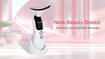 7-in-1 Neck Beauty Device with Base – Multi-Functional Skincare Tool, USB Rechargeable, Anti-Aging Neck Firming & Lifting, Mother's Day Gift for Women