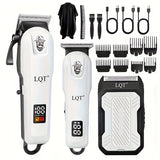 White Hair Clipper 3-piece Set