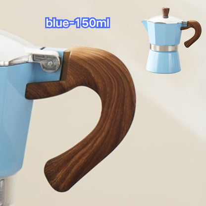 Moka Pot Stovetop Espresso Maker 150ml Classic Aluminum Italian Coffee Pot for Home Brewing Camping Cuban Cafe Style Easy to Use and Clean Multiple Colors Available