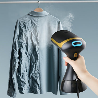 Handheld Garment Steamer 1100W 20s Fast Heating 300ml Water Tank Wrinkle Remover Steam Iron for Clothes Travel Business Home Clothing Care with Cleaning Brush Black White Carbon Fiber