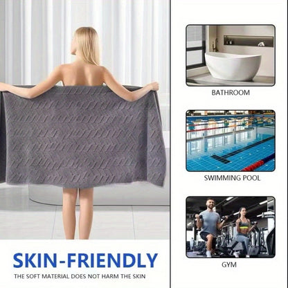 Microfiber Bath Towel Set 18/20pcs - Coral Fleece Absorbent Quick Dry Soft Large Bath Towels for Home Bathroom Spa Gift with Washcloths Bath Ball